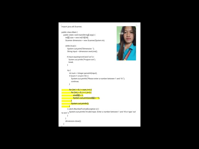 2D ARRAY JAVA CODE - CCC102