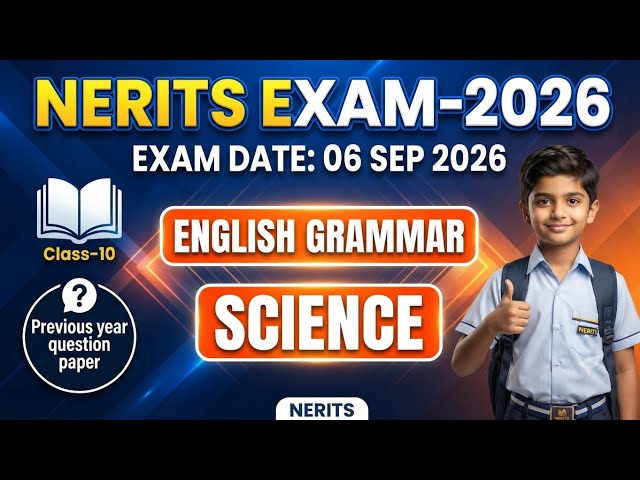 Class-10 Nerits previous year  // north east regional institute for talent search exam-2026//class10