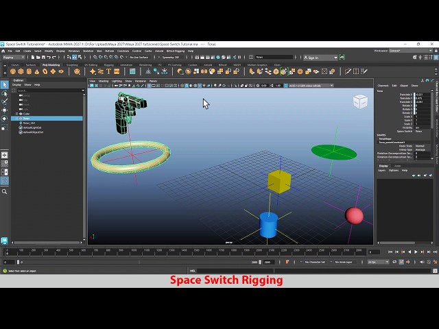 Maya 2027 Space Switch Rigging Tutorial(Condition Node)