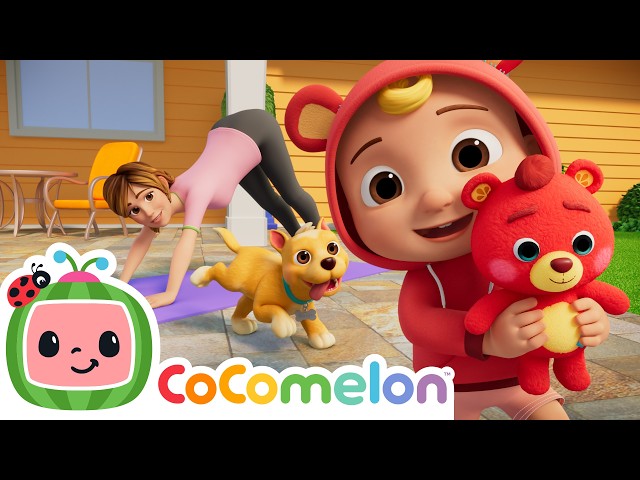 Teddy Bear Teddy Bear Yoga Class | Mommy and Me | CoComelon Nursery Rhymes and Kids Songs
