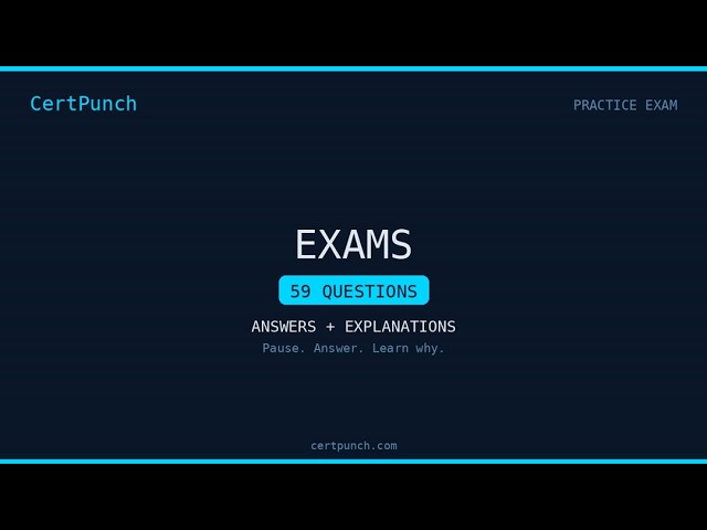 AWS Cloud Architecture Practice Questions & Answers - Part 10/12