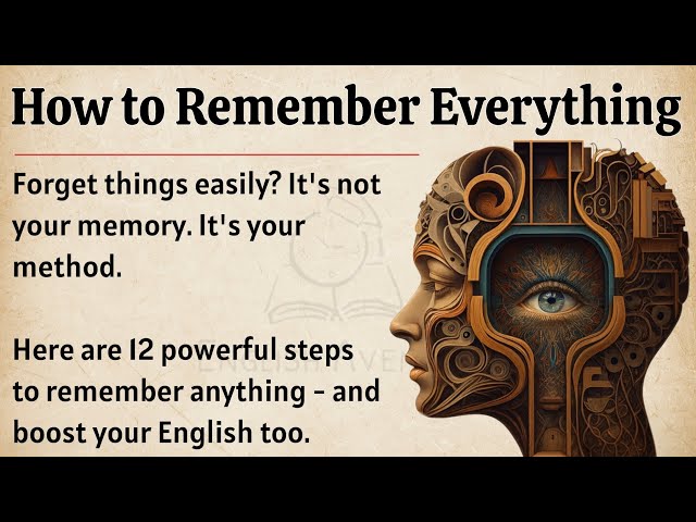 How to Remember Everything - Boost Your Memory || Graded Reader || Improve Your English ✅️ 