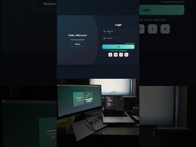 Simple Login Page UI | HTML, CSS & JavaScript