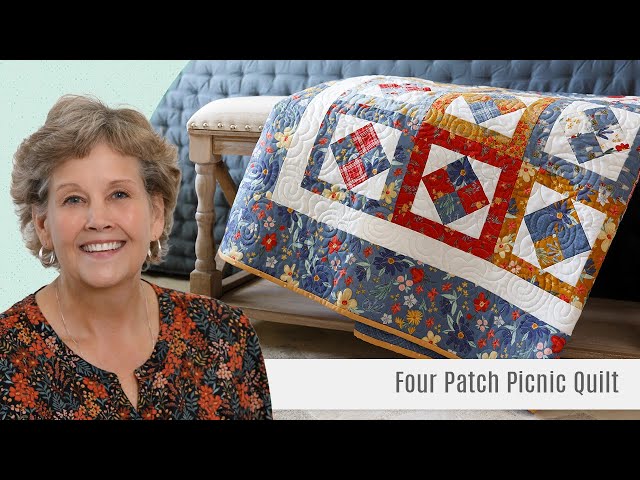 How To Make A Four Patch Picnic Quilt - Free Quilting Tutorial