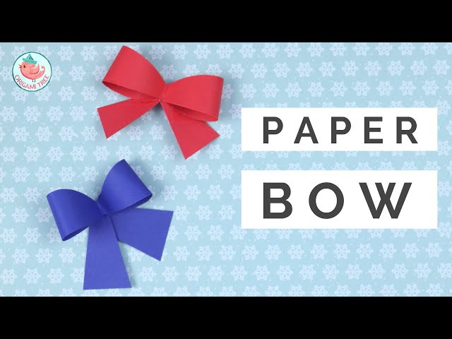 How to Make a Paper Bow 🎀 - QUICK & EASY for Gift Wrapping