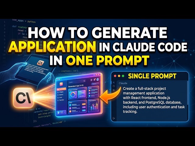 How to Generate Application in Claude Code in One Prompt