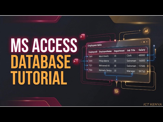 MS Access Database Project Tutorial  KCSE 2026 Computer Studies (Step-by-Step)