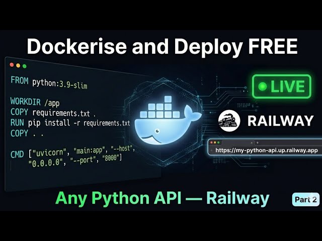 How To Dockerise and Deploy Any Python API For Free | Docker + Render Full Tutorial