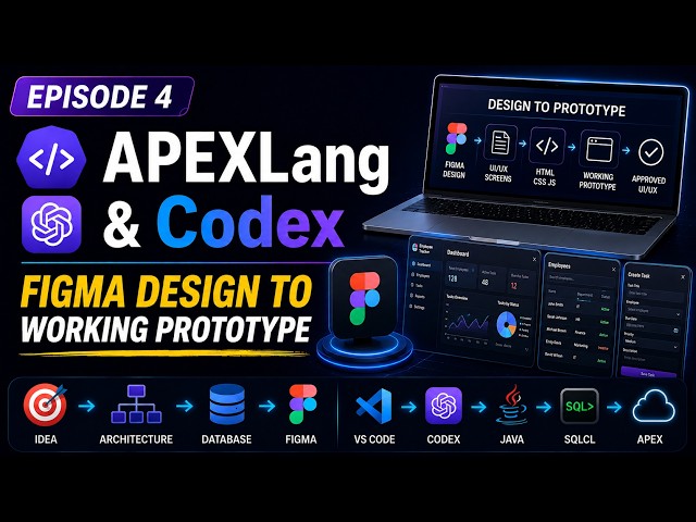 Oracle APEX 26.1 + APEXLang + Codex | Figma Design to Working Prototype | Episode 4