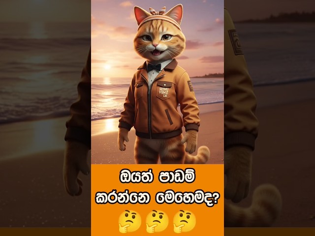 ඔයත් පාඩම් කරන්නෙ මෙහෙමද? 🤔 #trending #trendingshorts #sinhala #aivideo #short #shortfeed #fyp #ai