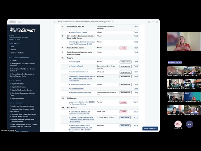 EMS Compact Q3 2026 Full Commission Meeting  Recording