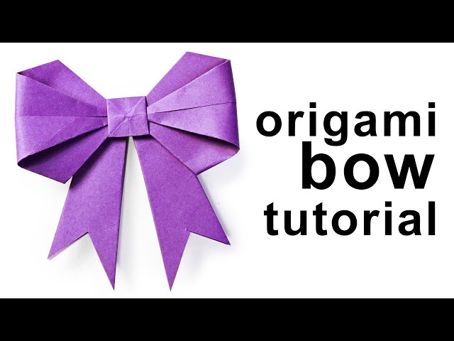 Origami - How to fold a paper Bow/Ribbon ♥︎ Paper Kawaii