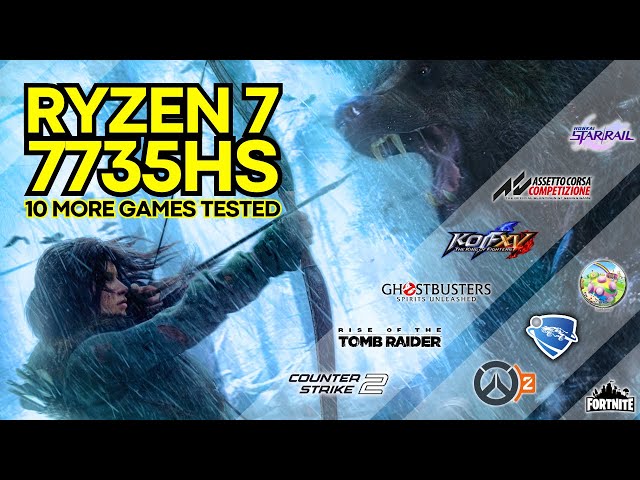 AMD Ryzen 7 7735HS Gameplay Benchmarks [10 MORE Games Tested]