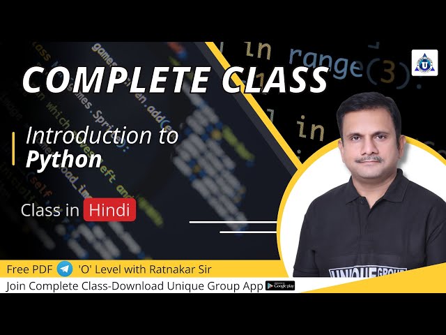 What is Python? | Python Programming For Beginners | Python Tutorial | Unique Group python class