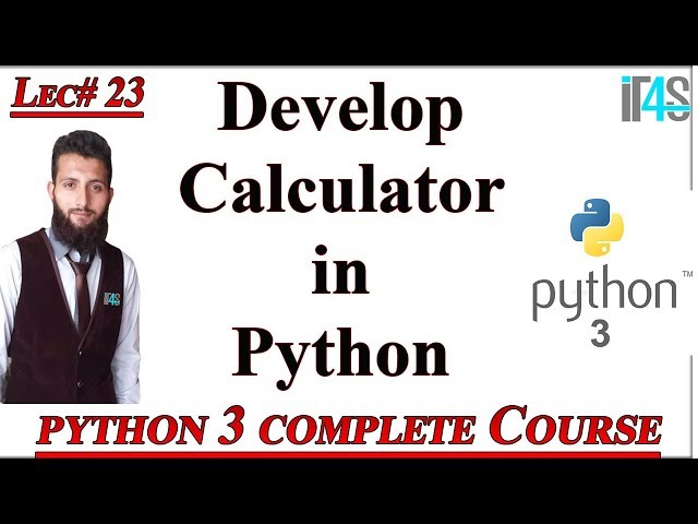 Python Tutorial in Urdu | Hindi | Developing a calculator in Python | How to make a calculator