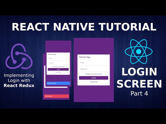 React Native Tutorial #10.4 - Login Page #5 - Implementing Login with React Redux