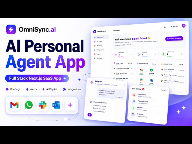 Build a Full Stack AI Personal Agent App with Next.js, React, Antigravity 2.0 CLI & Sent.dm