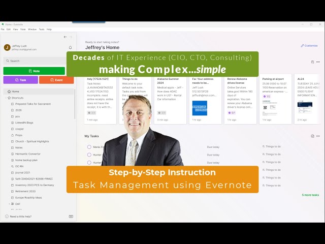 How to Get More Efficient with Task Management using Evernote  [24624.1124]
