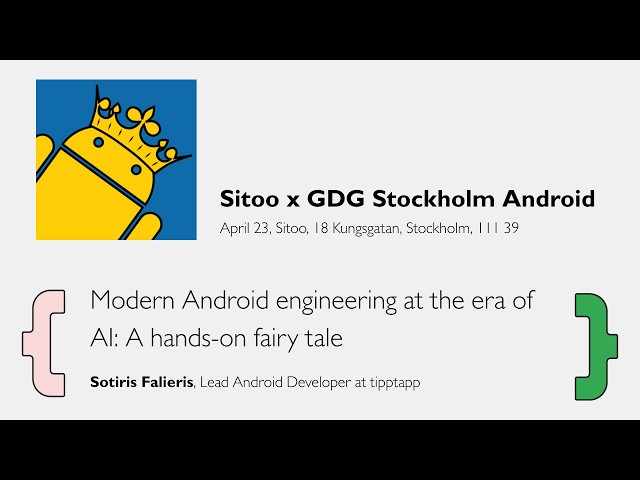 Modern Android engineering at the era of AI | Sotiris Falieris
