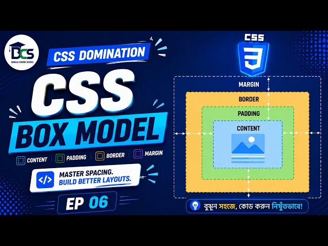 CSS Box Model Explained | Margin, Border, Padding & Content | CSS DOMINATION EP 06