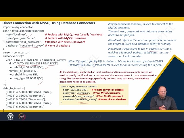 LECTURE 23 : DATA ACCESS AND MANIPULATION PART 3 #swayamprabha