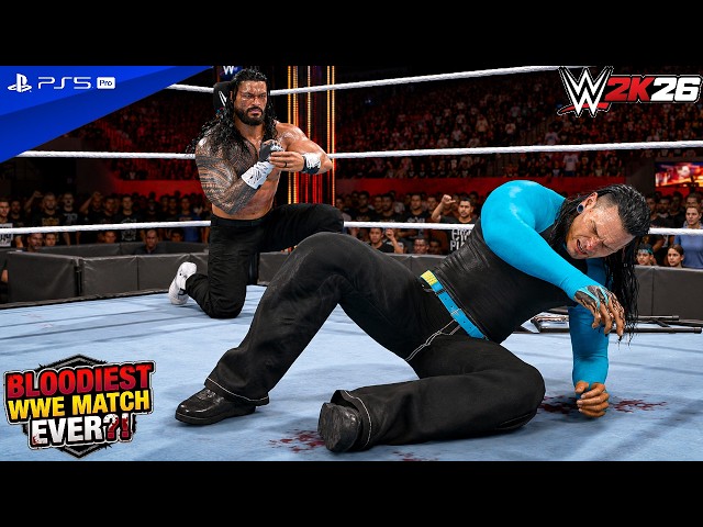 WWE 2K26 - Jeff Hardy Vs Roman Reigns WWE Heavyweight Championship at WrestleMania | PS5™ Pro [4K60]