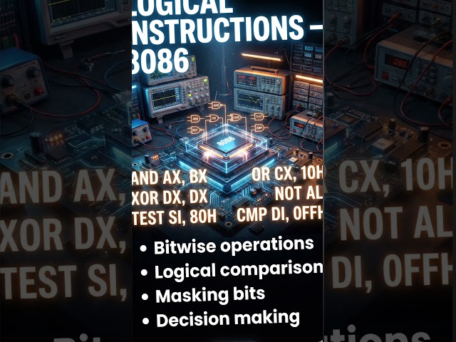 Logical Instructions of 8086#education #8086microprocessor #facts #engineeringshorts #learn #logical