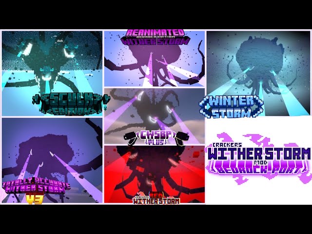 All The Community Add-Ons For Crackers Wither Storm Mod Bedrock Port | Minecraft Bedrock