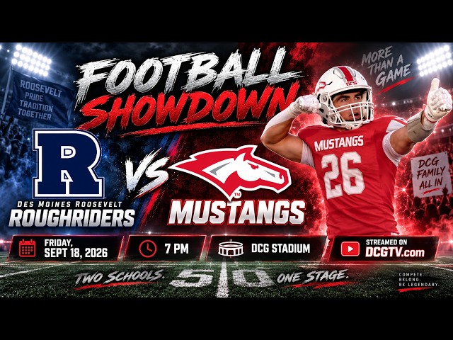 DM Roosevelt at DCG Varsity Football 9/18/26 @ 7pm