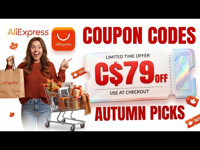 AliExpress Coupon Code October 2026 🇨🇦 | Autumn Picks + Up to 60% OFF