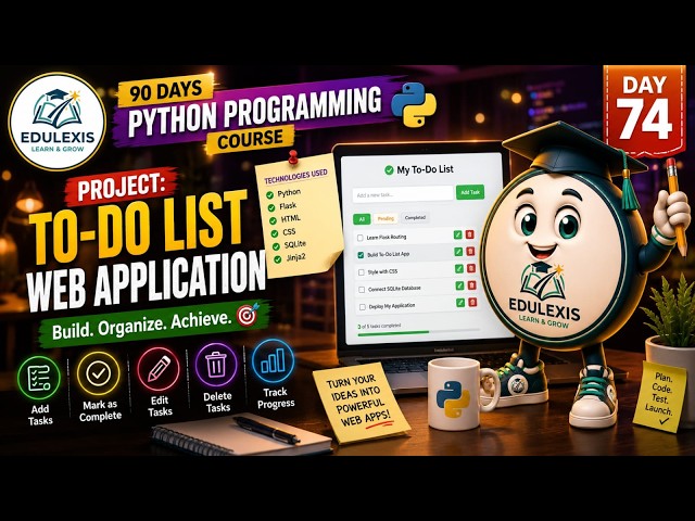 Day 74: Build a To-Do List Web App 🚀 | Flask Project | Edulexis