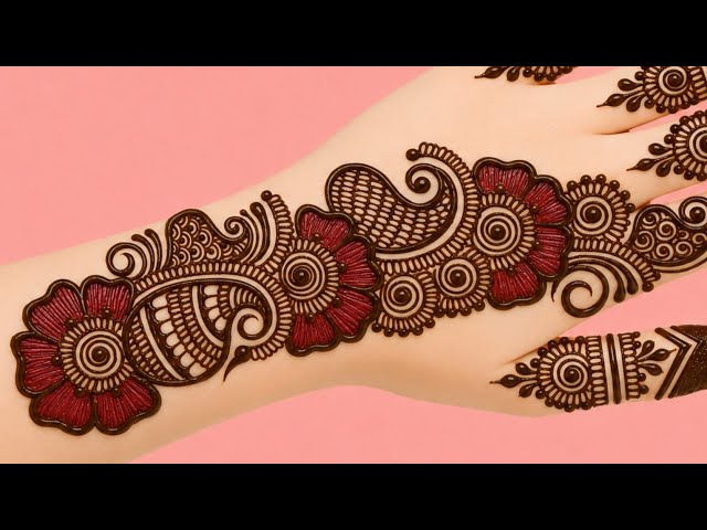 New stylish full hand mehndi design | easy back hand mehndi | Rakhi mehndi design | 2026
