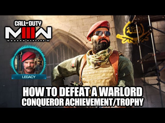 COD MW3 Zombies - How to Defeat a Warlord - Conqueror Achievement/Trophy for MWZ