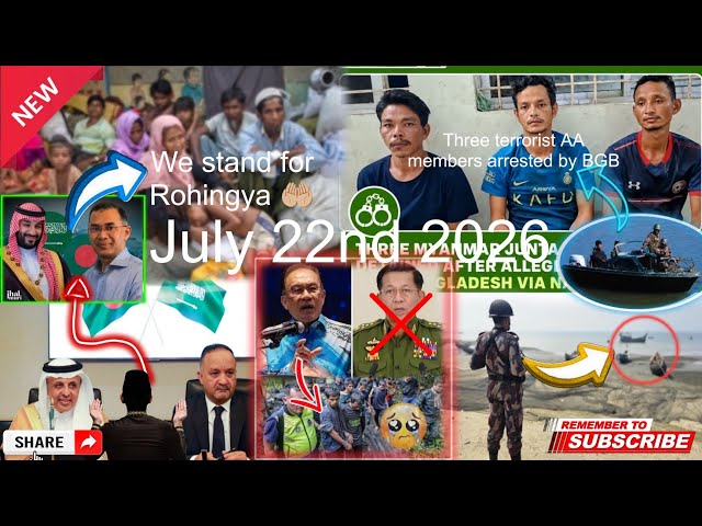 Rohingya Daily News of July 22, 2026, by GRFUSA