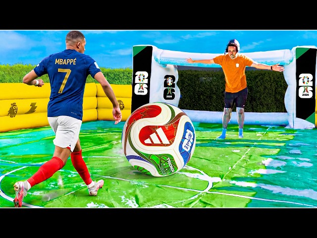 2V2 WORLD CUP SLIP N SLIDE FOOTBALL MATCH!!