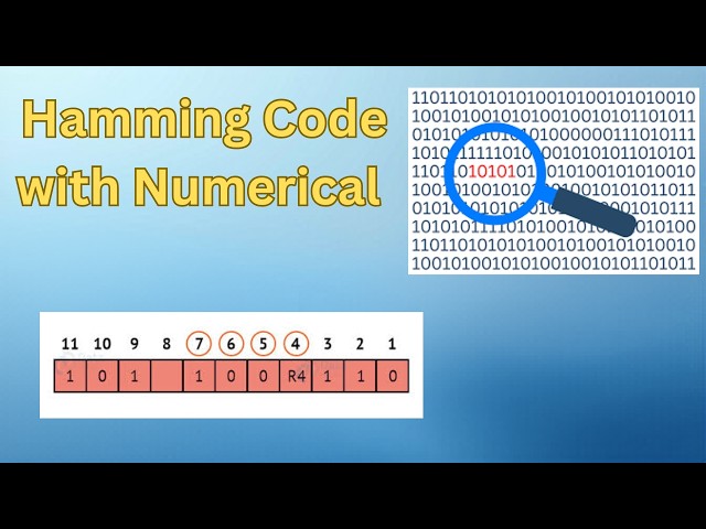 Hamming Code Numerical | Step-by-Step Solved Example