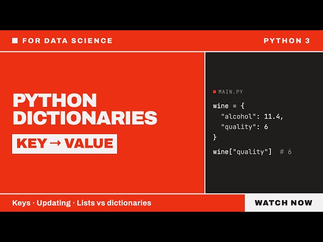 Python Dictionaries Explained for Data Analysis in 5 Minutes