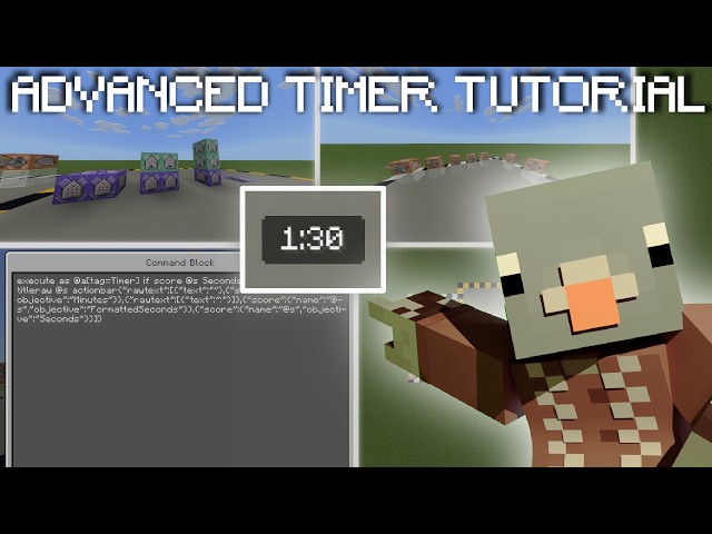 Advanced Timer Tutorial (/scoreboard & /titleraw) | Minecraft BE | No Mods Or Add-Ons