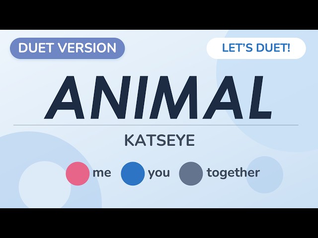 [Duet Version] KATSEYE - Animal | Female Part Only #duetwithme ❤️
