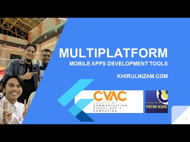 MULTIPLATFORM MOBILE APPS DEVELOPMENT TOOLS (FLUTTER)