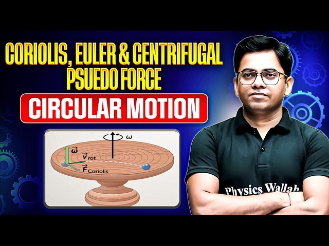 Coriolis, Euler & Centrifugal Pseudo Force | Circular Motion | JEE 2027