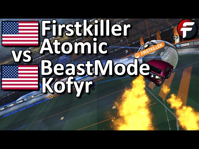 Firstkiller/Atomic vs BeastMode/Kofyr (Rocket League 2v2 Showmatch)
