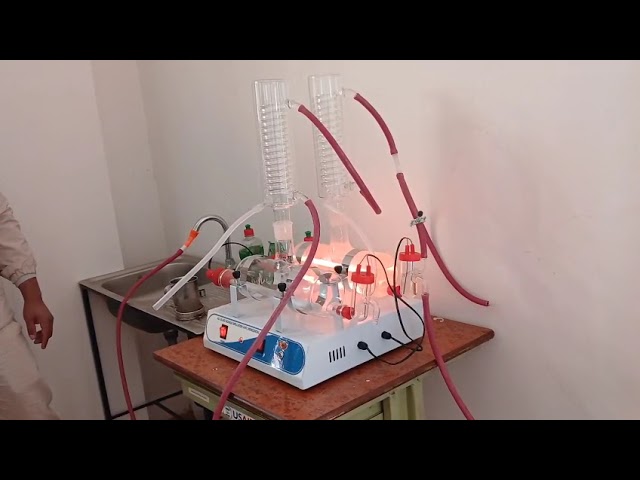 Double distillation unit working 