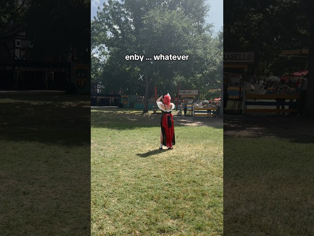 i dont understand this trend but i made it nonbinary so it being off is cannon #renfaire