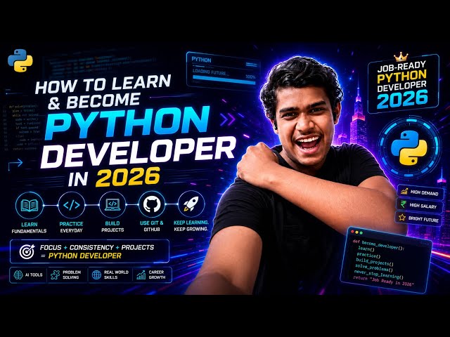 How to Become a Python Developer in 2026 | Complete Roadmap for Beginners