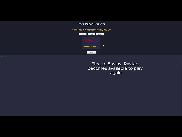 CS50P Final Project — Rock Paper Scissors (Python + Tkinter)