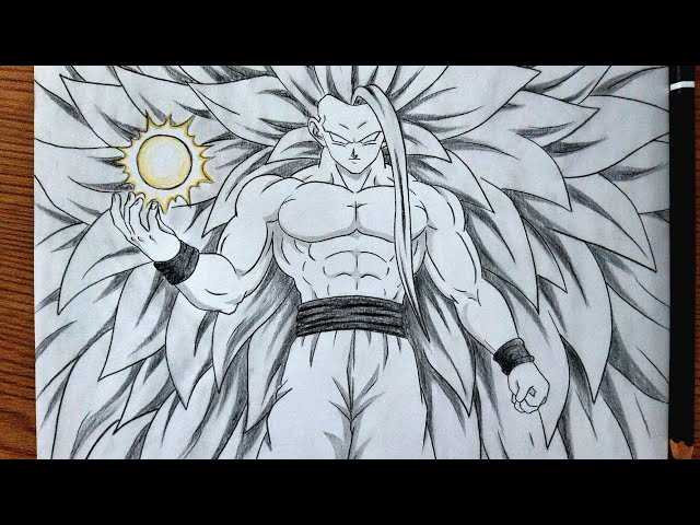 How To Draw Goku SSJ100 || Dragon Ball Drawing Tutorial