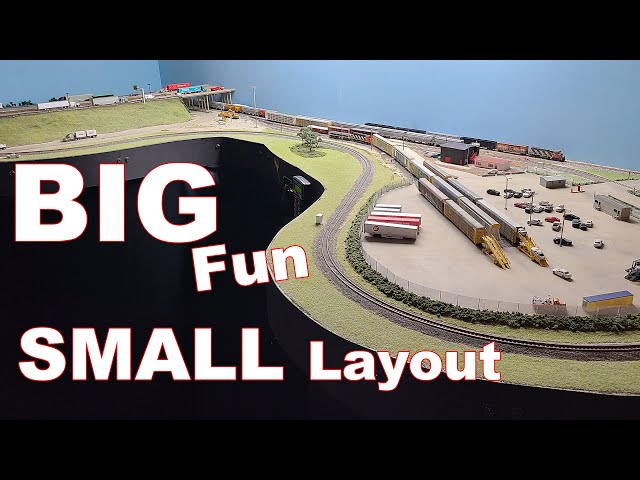 Layout Tour - Joe's N Scale Clover Bar 10x4 layout - BIG fun in a SMALL area