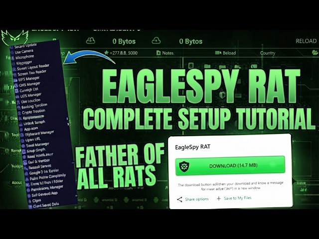EagleSpy RAT Complete Setup Tutorial - EagleSpy RAT v5 setup - CraxsRat 2025