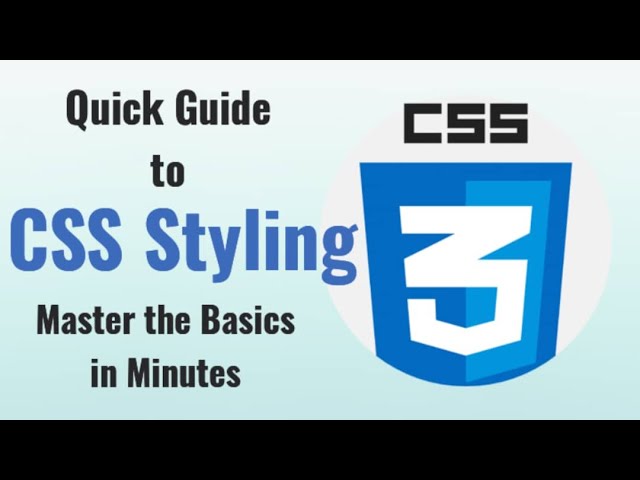 Introduction to CSS – Inline, Internal & External Styling Explained!